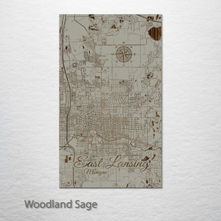East Lansing, Michigan Street Map