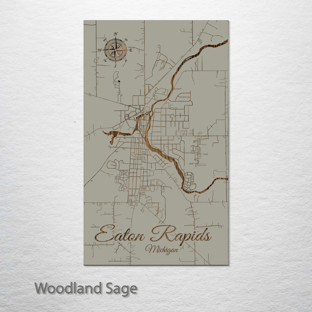 Eaton Rapids, Michigan Street Map