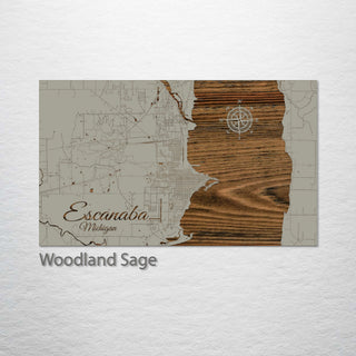 Escanaba, Michigan Street Map
