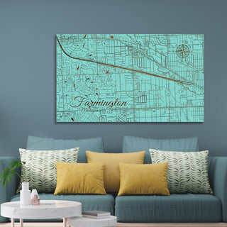 Farmington, Michigan Street Map