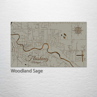 Flushing, Michigan Street Map