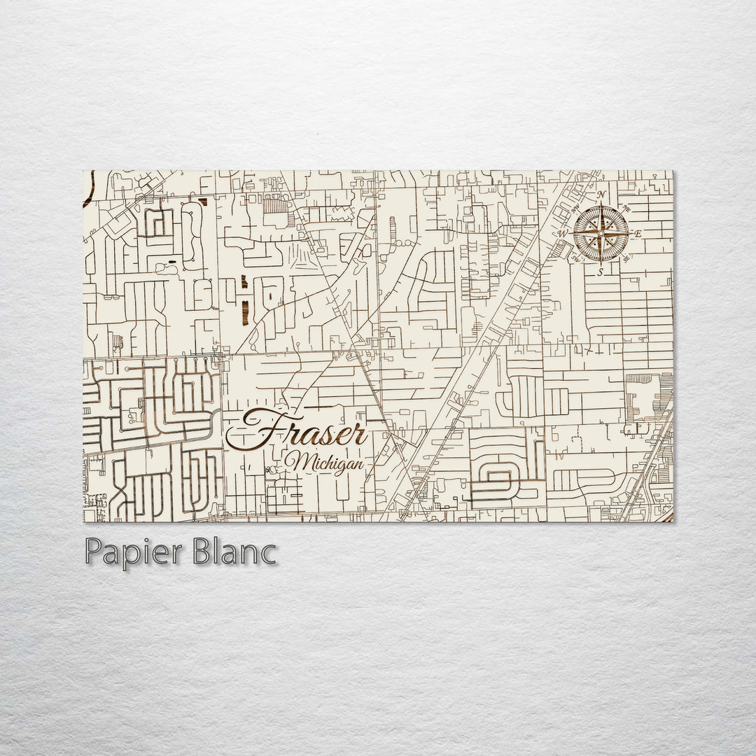 Fraser, Michigan Street Map