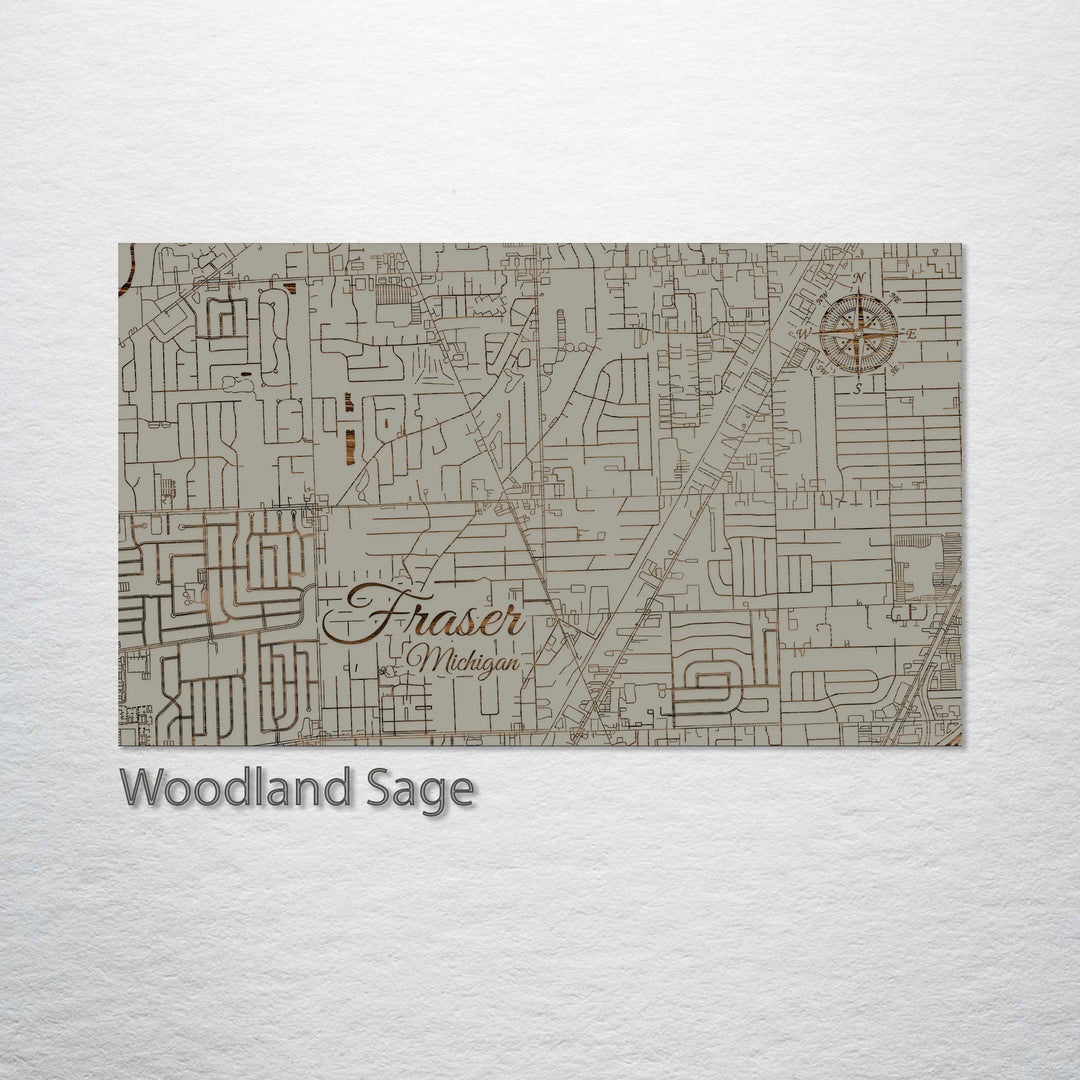 Fraser, Michigan Street Map