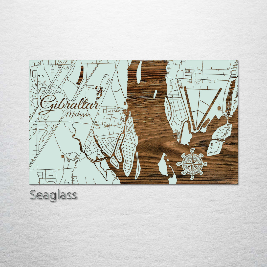 Gibraltar, Michigan Street Map