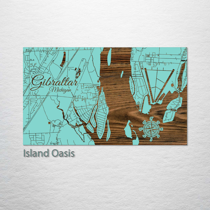 Gibraltar, Michigan Street Map