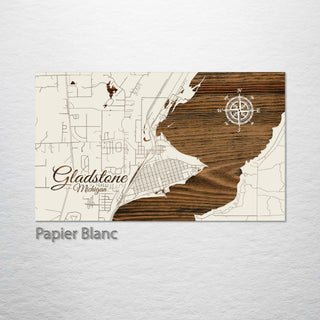 Gladstone, Michigan Street Map