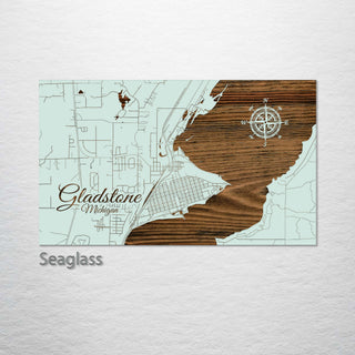 Gladstone, Michigan Street Map
