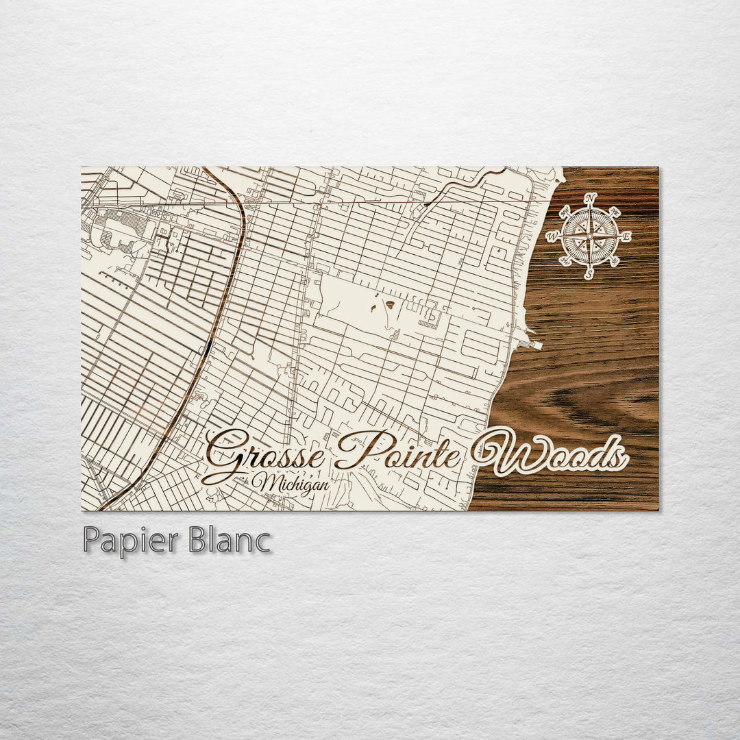 Grosse Pointe Woods, Michigan Street Map