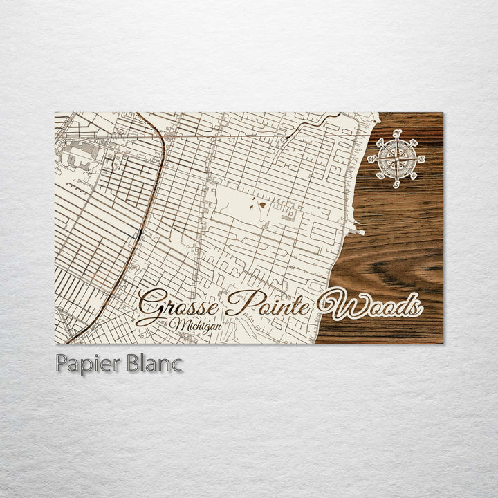 Grosse Pointe Woods, Michigan Street Map