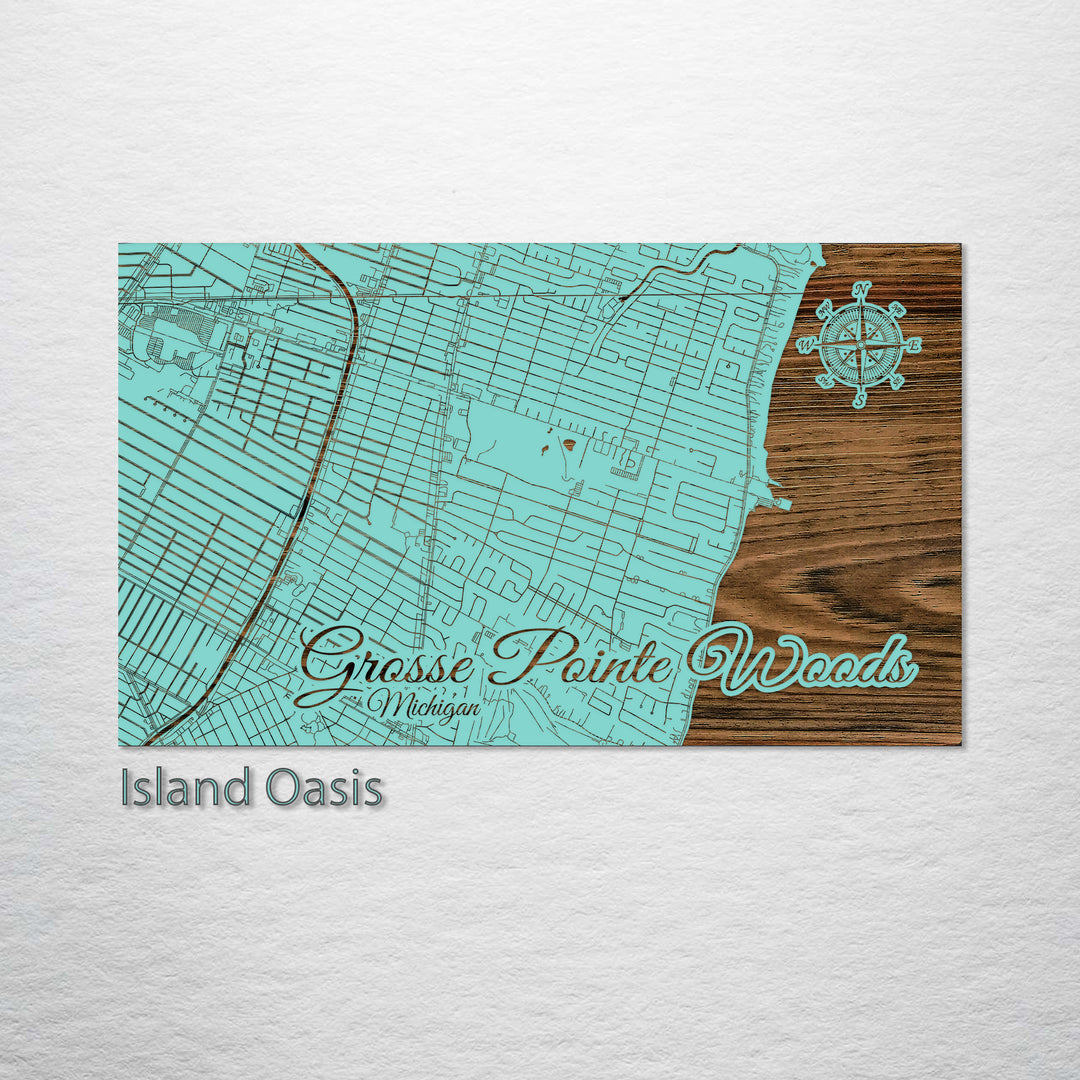 Grosse Pointe Woods, Michigan Street Map