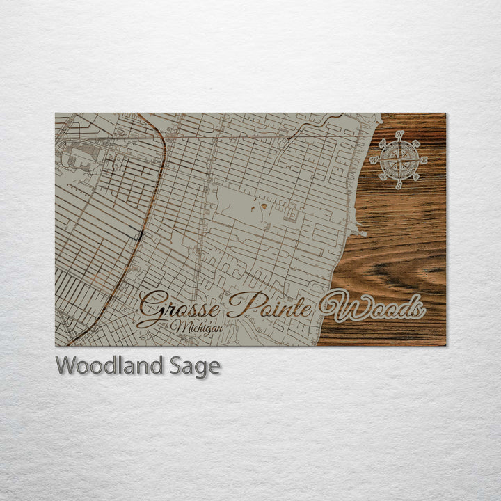 Grosse Pointe Woods, Michigan Street Map