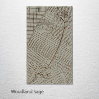 Harper Woods, Michigan Street Map