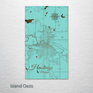 Hastings, Michigan Street Map