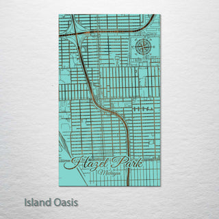 Hazel Park, Michigan Street Map