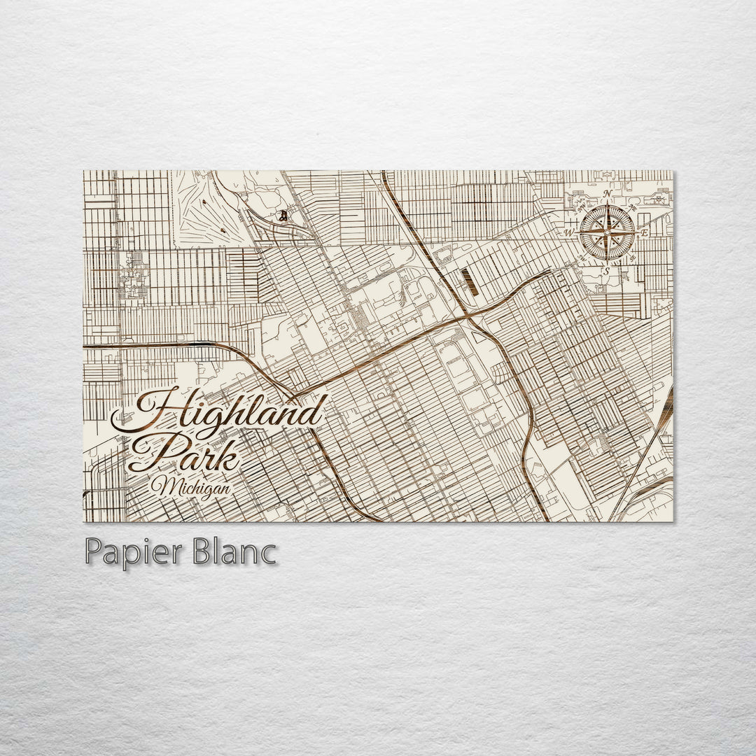 Highland Park, Michigan Street Map