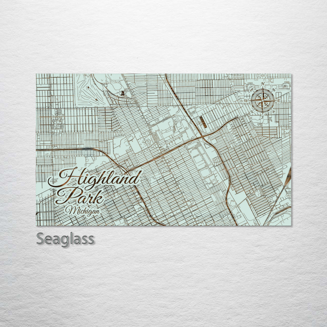 Highland Park, Michigan Street Map