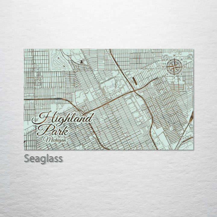 Highland Park, Michigan Street Map