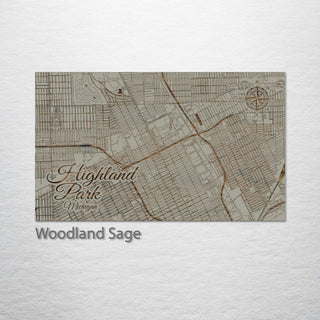 Highland Park, Michigan Street Map