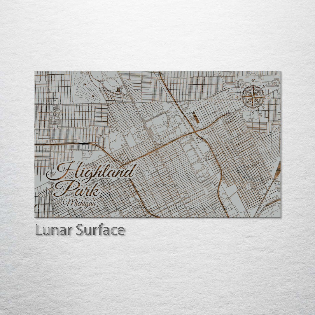 Highland Park, Michigan Street Map