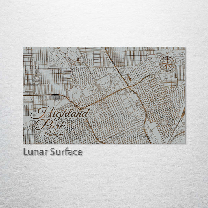 Highland Park, Michigan Street Map