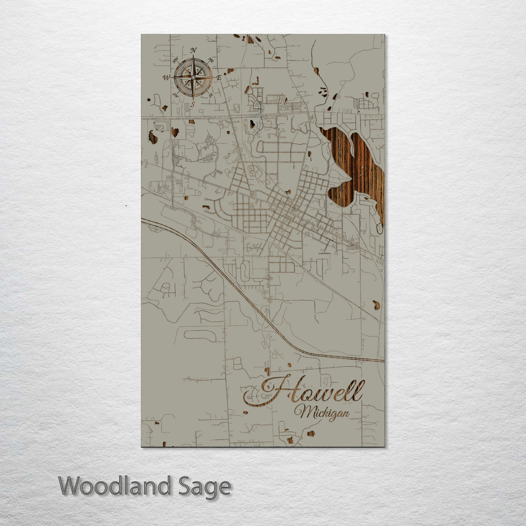 Howell, Michigan Street Map