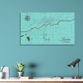 Ionia, Michigan Street Map