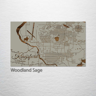 Kingsford, Michigan Street Map