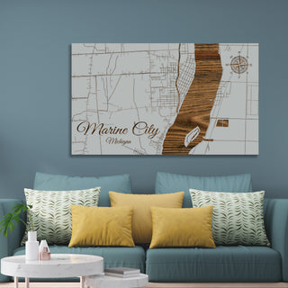 Marine City, Michigan Street Map