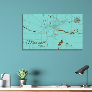 Marshall, Michigan Street Map