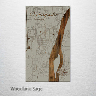 Marysville, Michigan Street Map