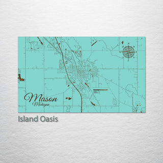 Mason, Michigan Street Map