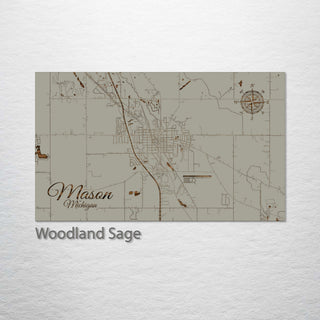 Mason, Michigan Street Map