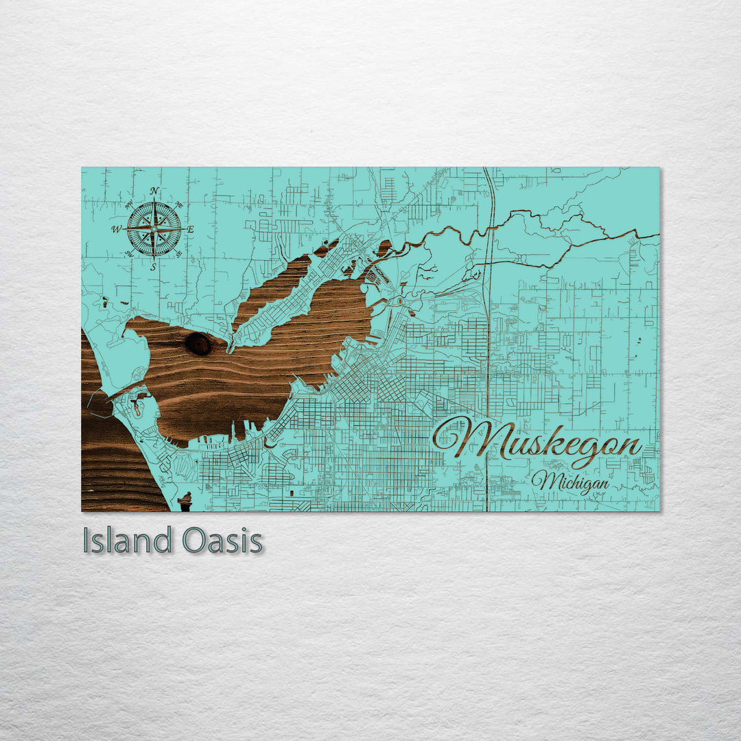 Muskegon, Michigan Street Map