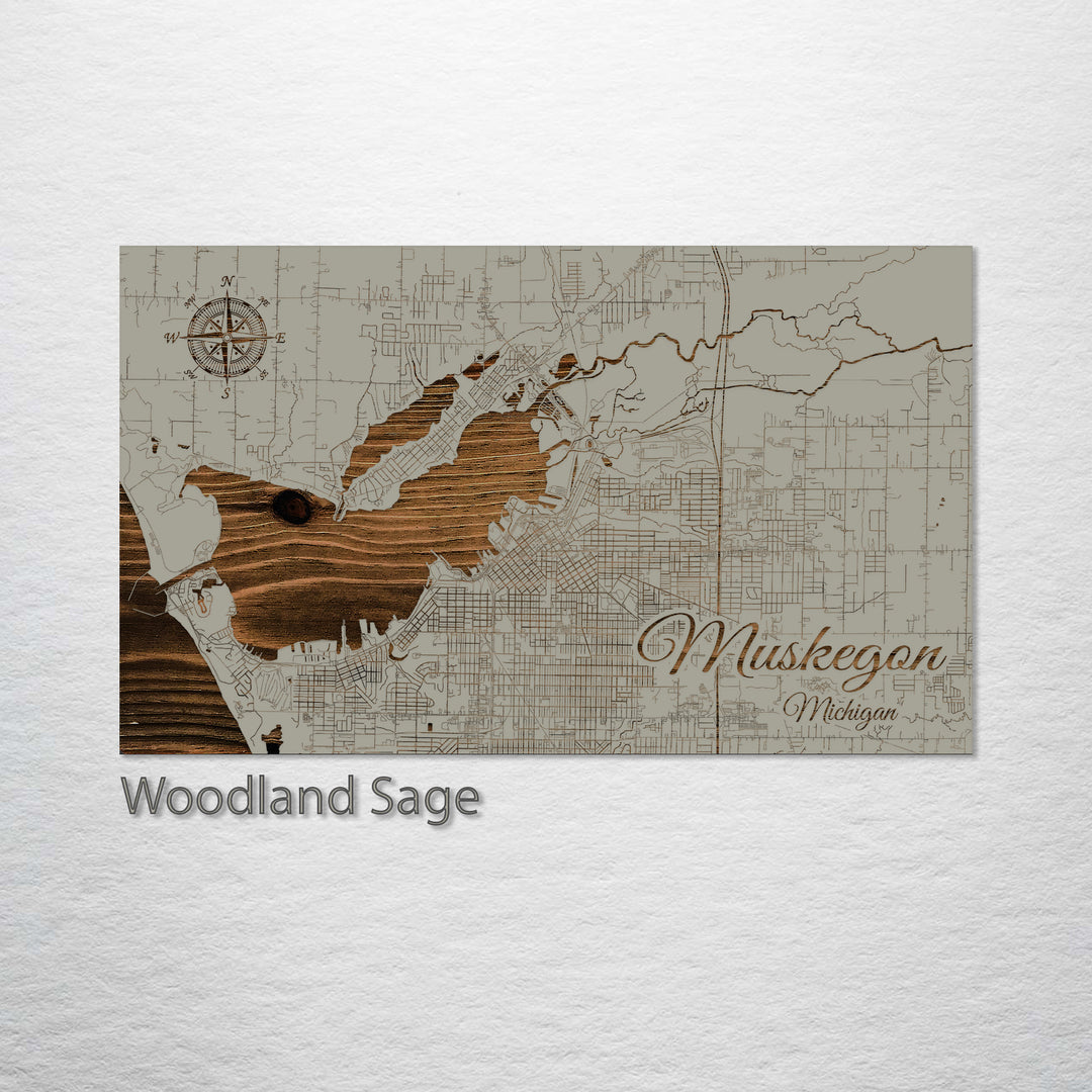 Muskegon, Michigan Street Map