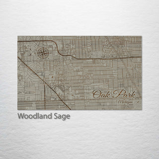 Oak Park, Michigan Street Map
