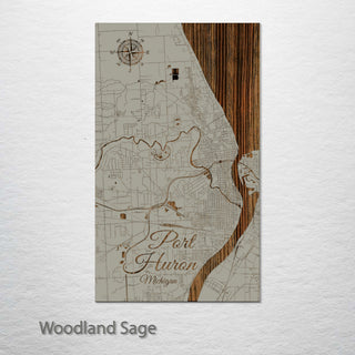 Port Huron, Michigan Street Map