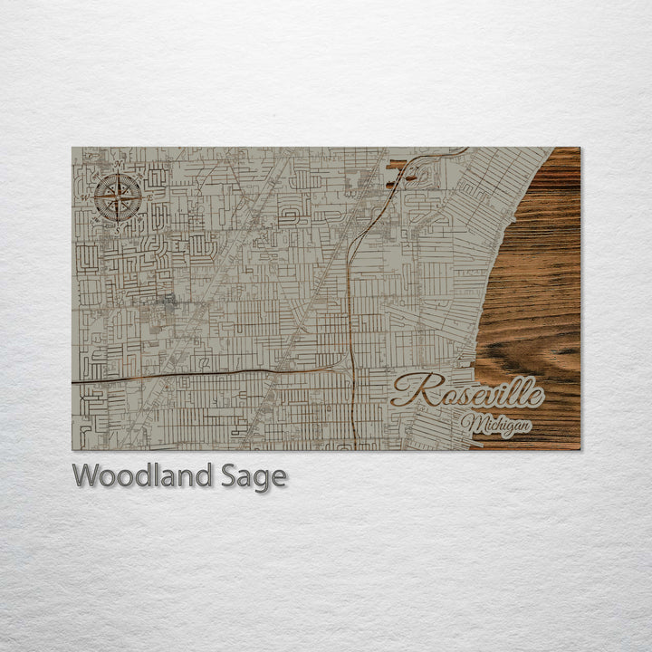 Roseville, Michigan Street Map