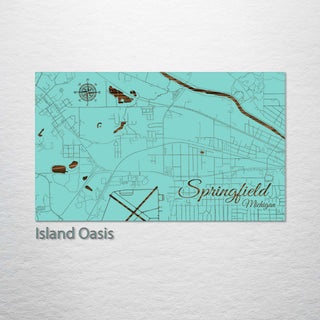 Springfield, Michigan Street Map