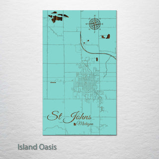 St. Johns, Michigan Street Map
