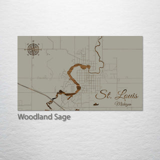 St. Louis, Michigan Street Map
