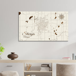 Sturgis, Michigan Street Map