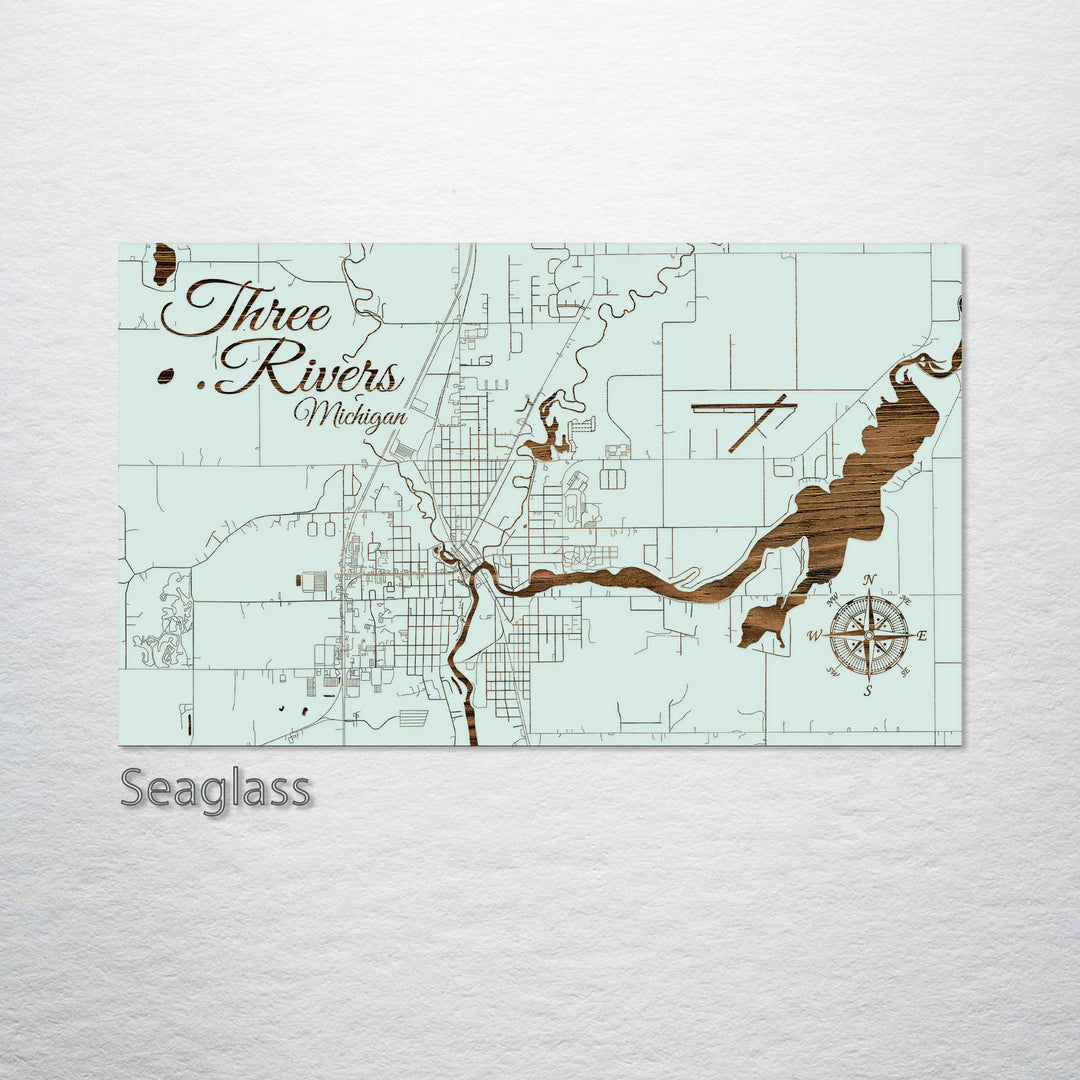 Three Rivers, Michigan Street Map