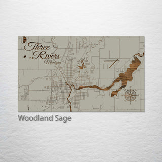 Three Rivers, Michigan Street Map