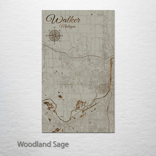 Walker, Michigan Street Map