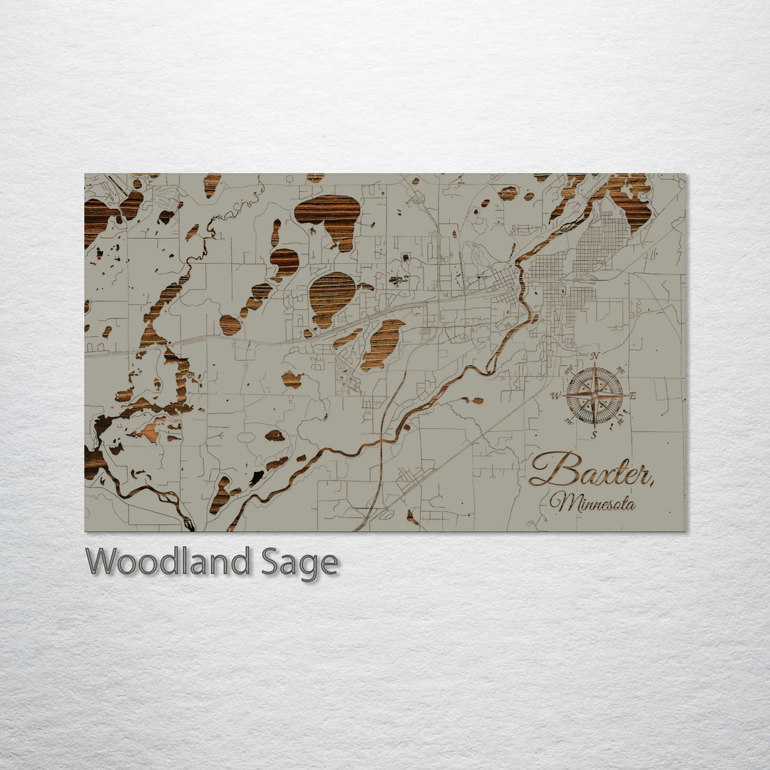 Baxter, Minnesota Street Map