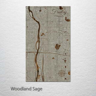 Fridley, Minnesota Street Map