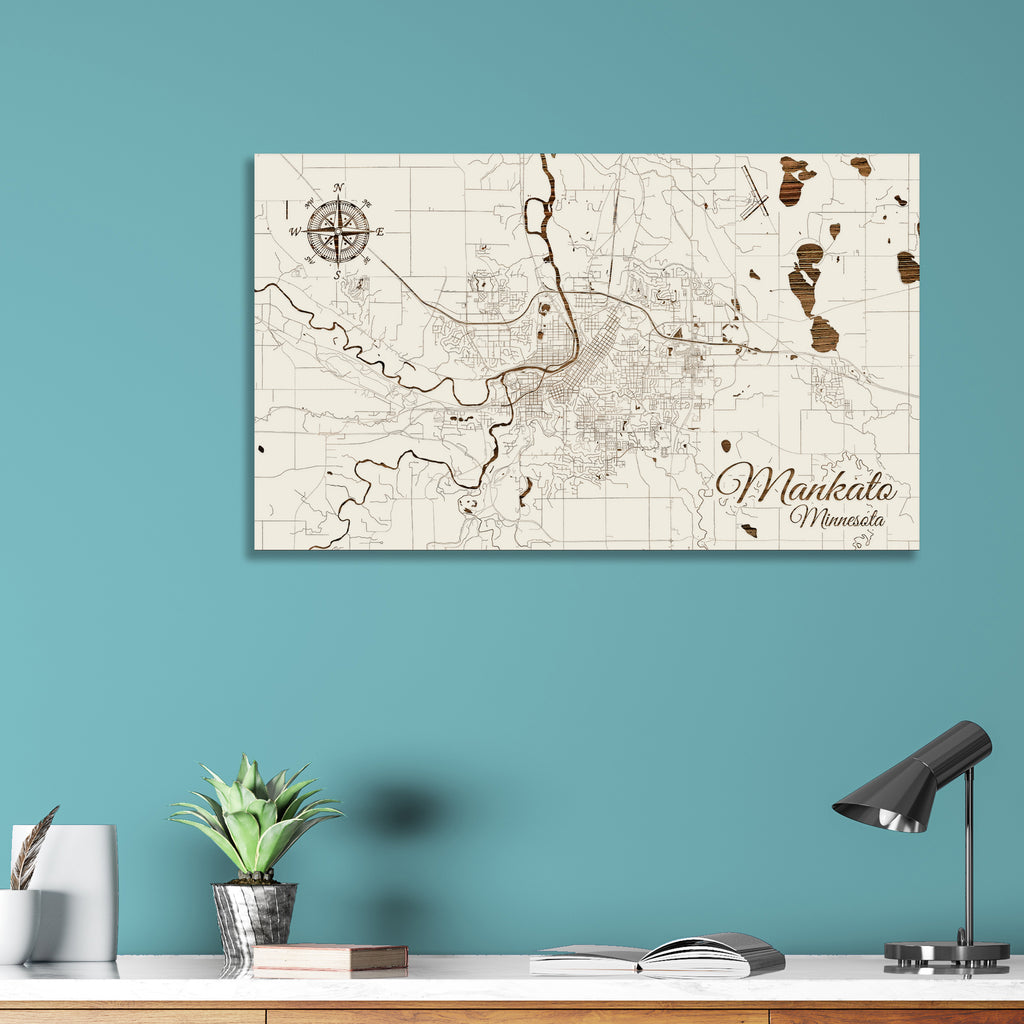 Mankato, Minnesota Street Map – Fire & Pine