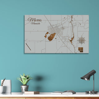 Morris, Minnesota Street Map