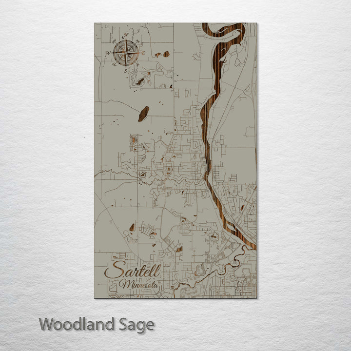 Sartell, Minnesota Street Map