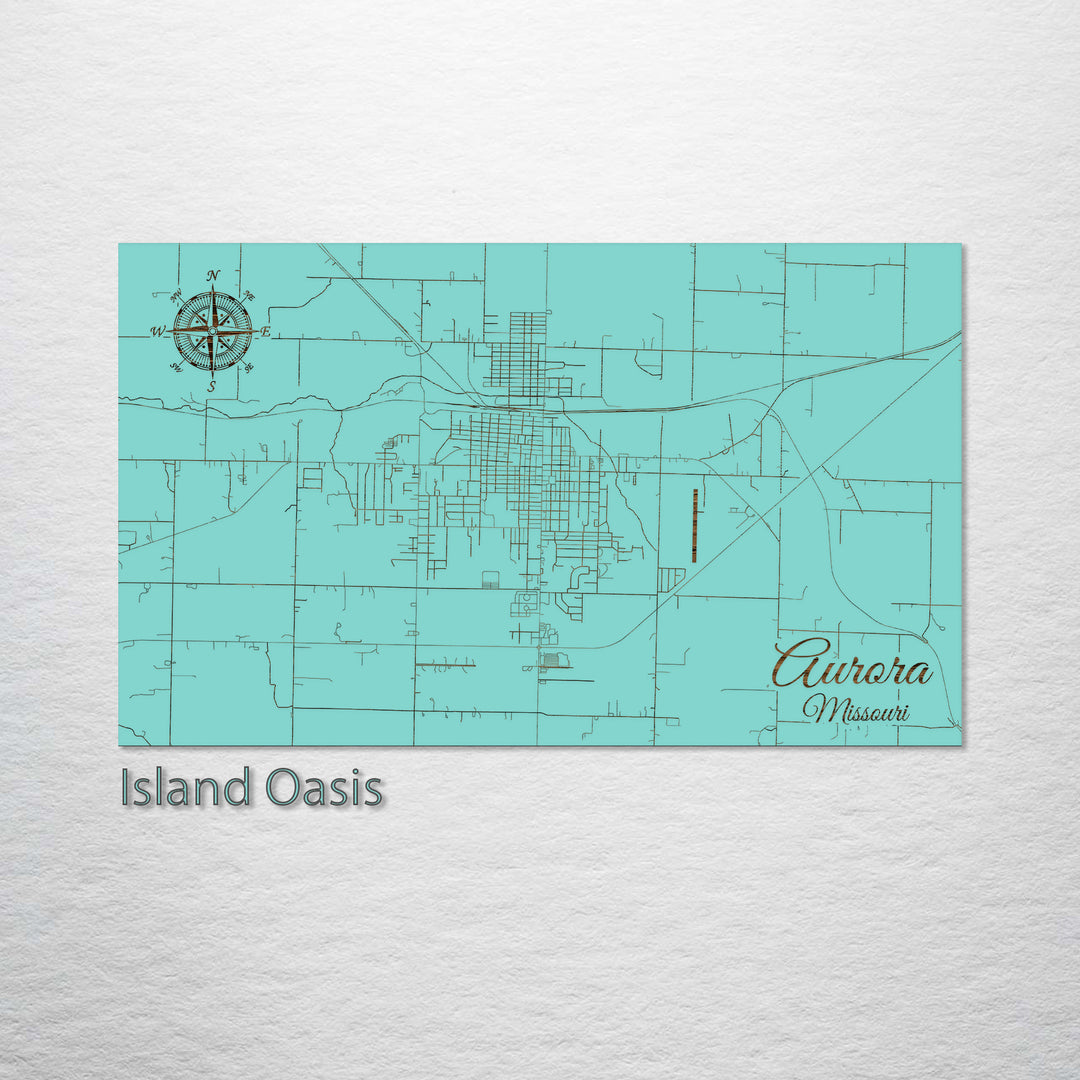 Aurora, Missouri Street Map